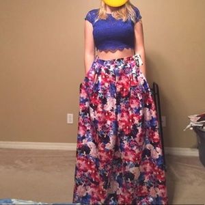 Two piece formal dress